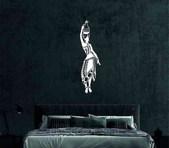 Декоративное настенное Панно «Девушка с кувшином» Декор на стену 70*20 см, Белый Киев