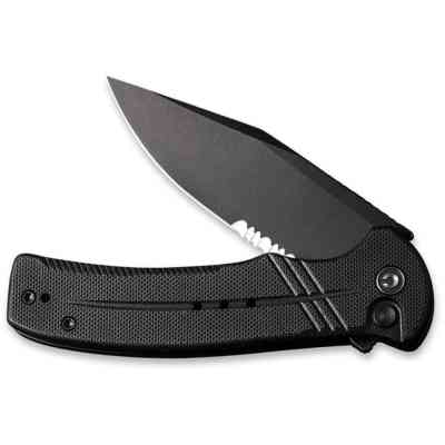 Нож Civivi Cogent Serrated, Black G10, Darkwash (C20038E-1) Винница