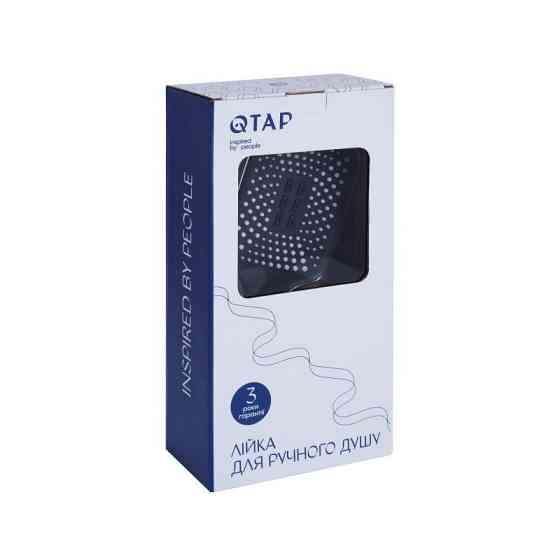 Лейка для ручного душа Qtap Rucni 140x110 мм прямоугольная QTRUC125CRM45954 Chrome Харьков
