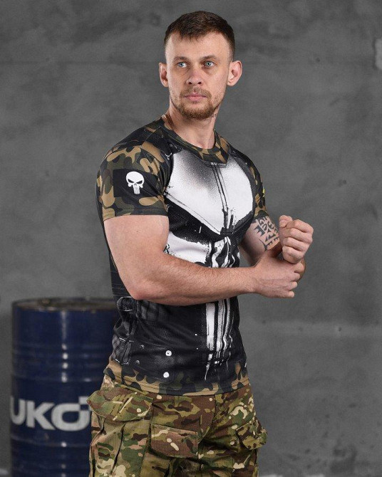 Футболка Військова Тактична Потовідвідна Армійська Oblivion Armor Чорна Одеса - фото 6