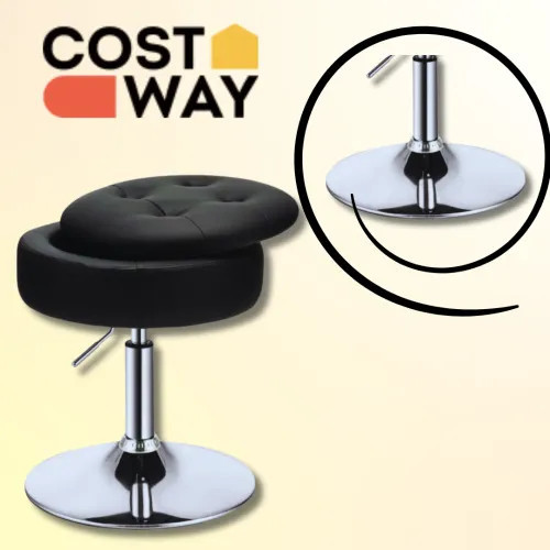 Пуф кресло табурет черный вращающийся с хранилищем для косметики и вещей Киев - изображение 10