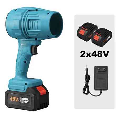 Акумуляторна турбовоздуходувка 48В, 2×6Ач, безщіткова, Jet Fan до 200 миль/год, кейс, для листя, снігу та пилу VN-45 Львів