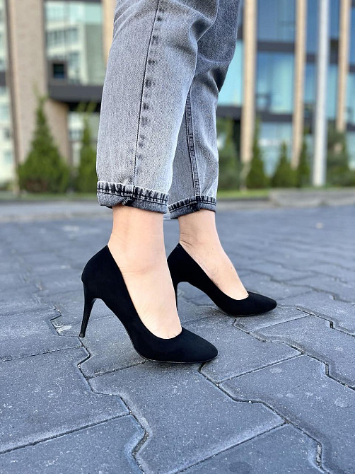 Comer Туфлі жіночі COMER чорні еко-замша висота каблука 8.5см розміри 36-40 (1960) Коломия - фото 10