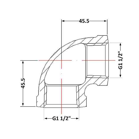 Угол чугунный 1