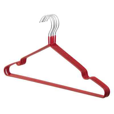 Плічка Ardesto Металеві з ПВХ покриттям Червоні 40.5 см 5 шт. (ARHC2805R) Вінниця