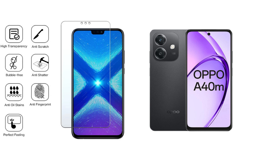 Защитное стекло NeoGlass для OPPO A40m – ультрапрозрачное и устойчивое Киев - изображение 4