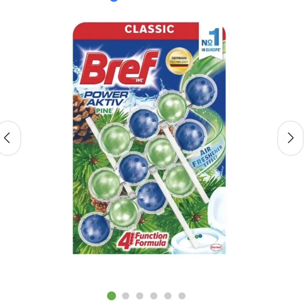 Туалетний блок Bref Сила актив Хвоя Тріопак 3*50 г Львів - фото 1