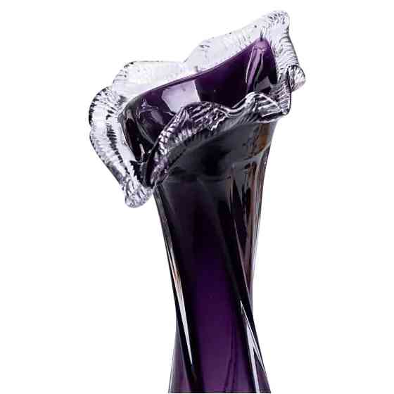 Декоративна ваза для квітів 31.5 см фіолетова Київ