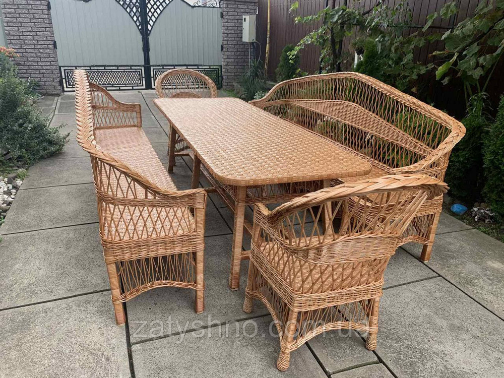 Большой плетеный набор из лозы с диванами Киев - изображение 1