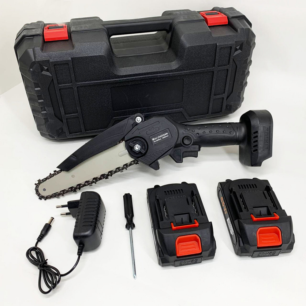 Електропила для різання дров, Акумуляторна ланцюгова пила для обрізки гілок Пилка обрізання сучків GQ-67 Львів - фото 18