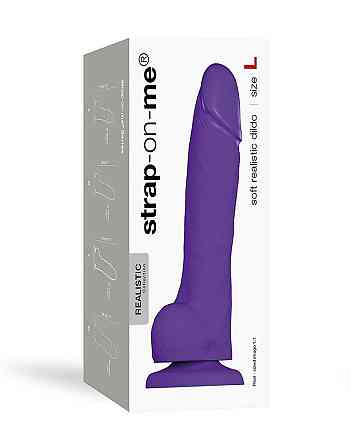 Реалистичный фаллоимитатор Strap-On-Me SOFT REALISTIC DILDO Violet - Size L Sex Aura Киев