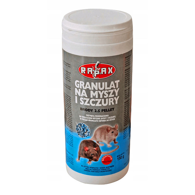 Гранулы мумифицирующие для крыс и мышей Rapax, 150 г Киев - photo 1