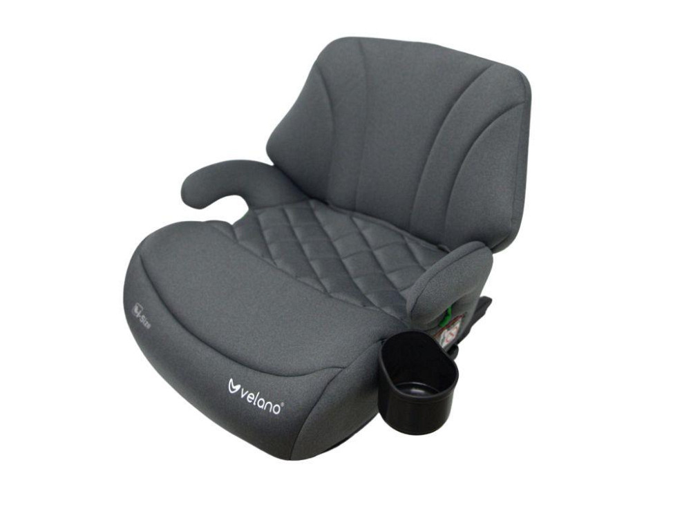 Бустер VELANO Gravo i-Size 125-150 см, ISOFIX + подстаканник, grey Киев - изображение 2