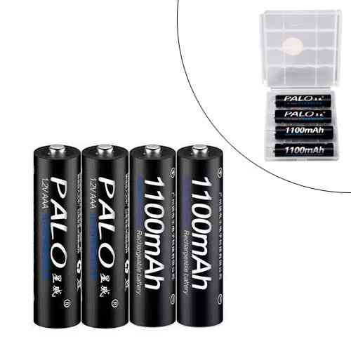 Аккумулятор AAA 1.2В 1100мАч, 4шт, Ni-MH, PALO, в боксе Винница