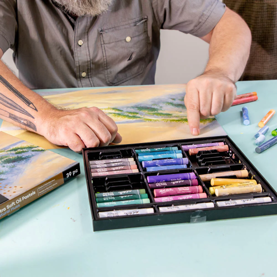 Пастель олійна ультрам'яка, натуральні відтінки Mont Marte, Signature упаковка 39шт Кам'янець-Подільський