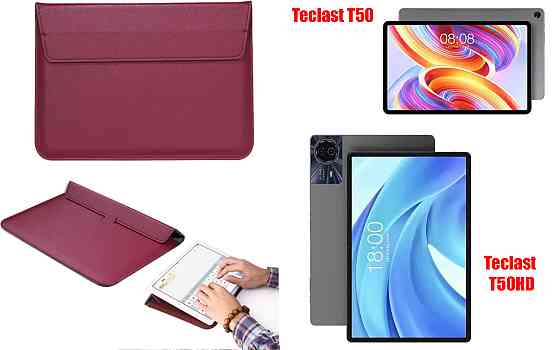Чехол-конверт VitoCase для Teclast T50, T50HD, с функцией подставки для планшета Бордовый Киев