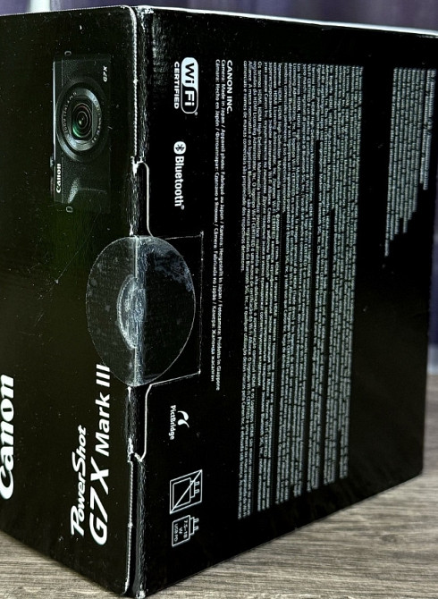 Компактный фотоаппарат Canon PowerShot G7 X Mark III Black 1 шт. NEW! Харьков - изображение 7