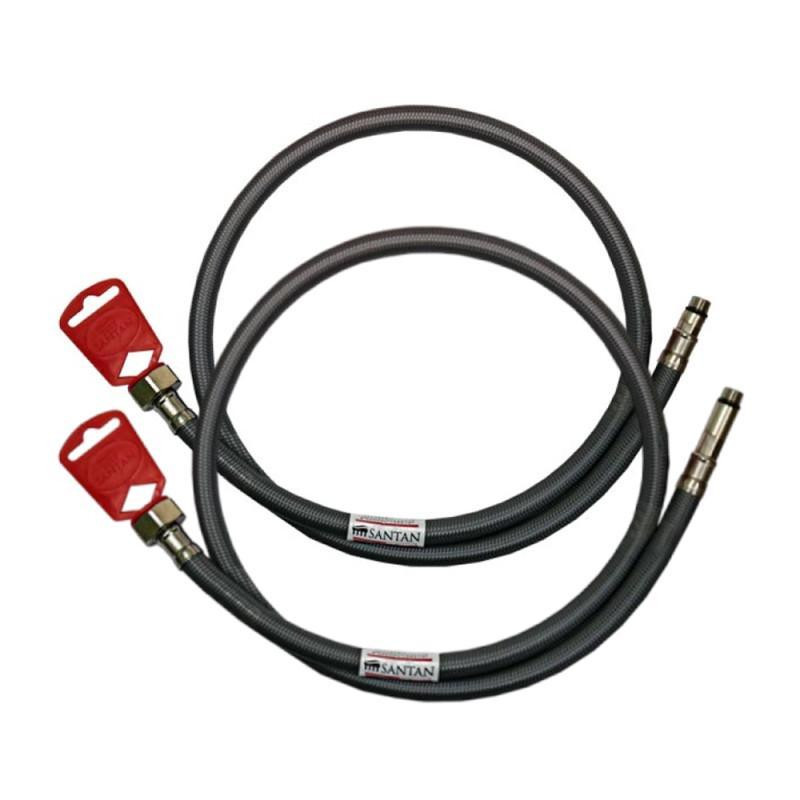 Шланг для води SANTAN антикорозія M10х1/2'' 70см, комплект 2 шт. Харків - фото 1