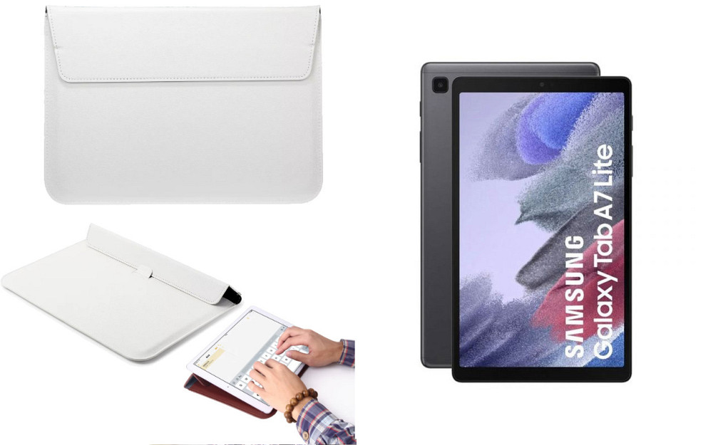 Чохол-конверт VitoCase для Samsung Galaxy Tab A7 Lite T225, з функцією підставки для планшета Білий Київ - фото 1