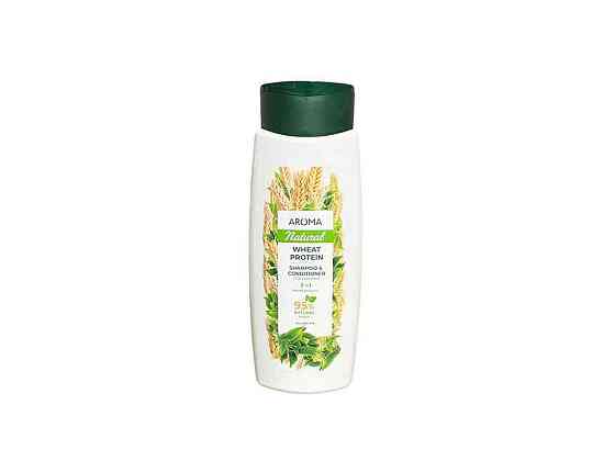 Шампунь 400мл и кондиционер 2 in 1 Natural Пшеничный протеин ТМ AROMA Киев