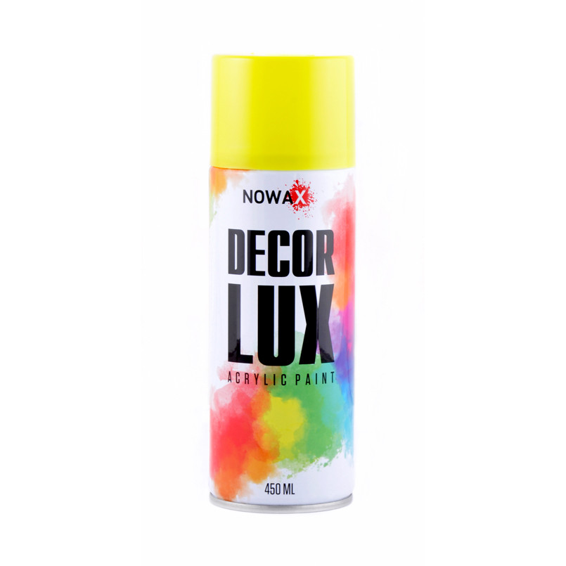 Фарба флуоресцентна Nowax Spray жовта 450мл Львів - фото 1