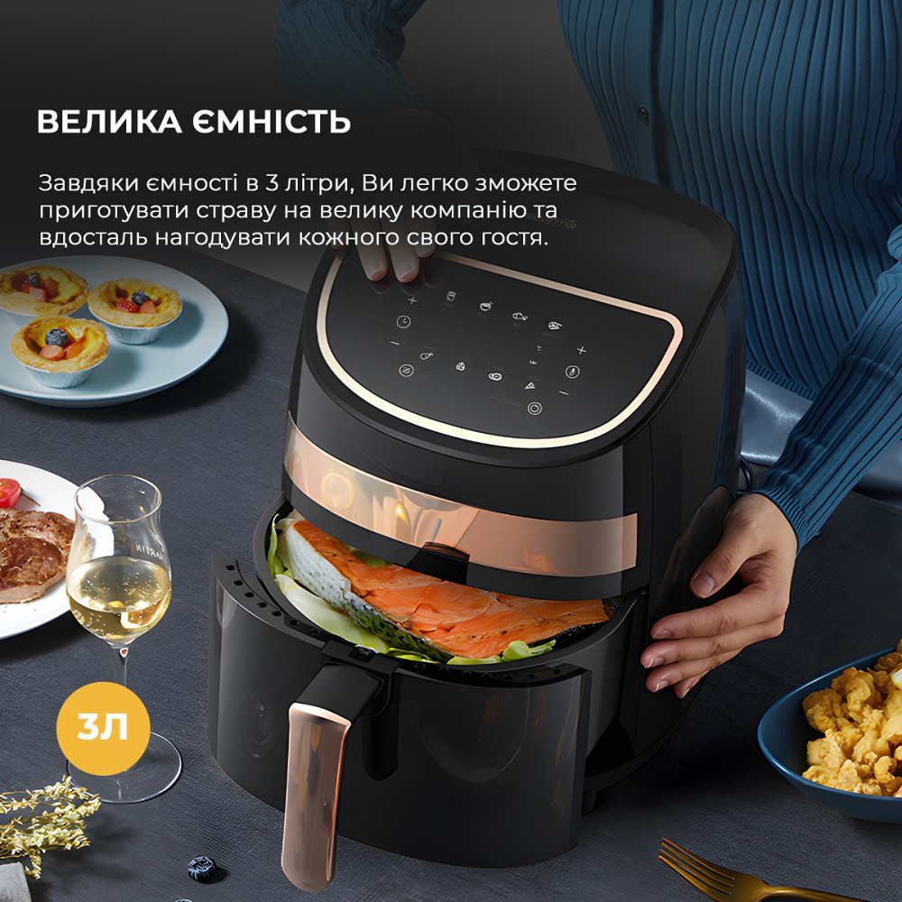 Мультипіч Xiaomi Deerma Air Fryer KZ100 (DEM-KZ100) ( 3.4 кг ) Харьков - изображение 2
