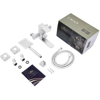 Смеситель Kroner Edelstahl Kubus-ESG010 + змішувач Edelstahl Kubus-ESG060 (CVS30150) Винница - изображение 4