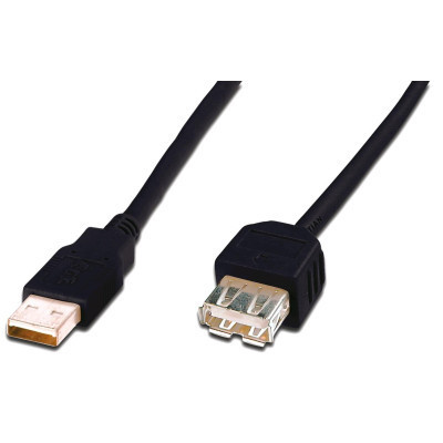 Дата кабель USB 2.0 AM/AF 3.0m Digitus (AK-300200-030-S) Вінниця - фото 1