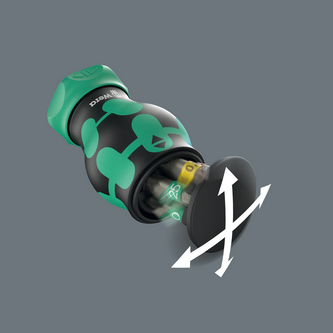 Отвертка с трещеткой Wera с магнитным держателем 1/4'' магазин с битами в ручке PH/PZ/SL/Torx 05008892001 Одесса - изображение 4