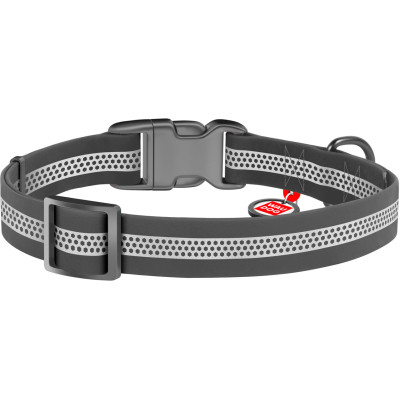 Ошейник для животных WAUDOG Waterproof пластиковая пряжка XL Ш 25 мм Д 38-58 см серый (261311) Винница - изображение 2