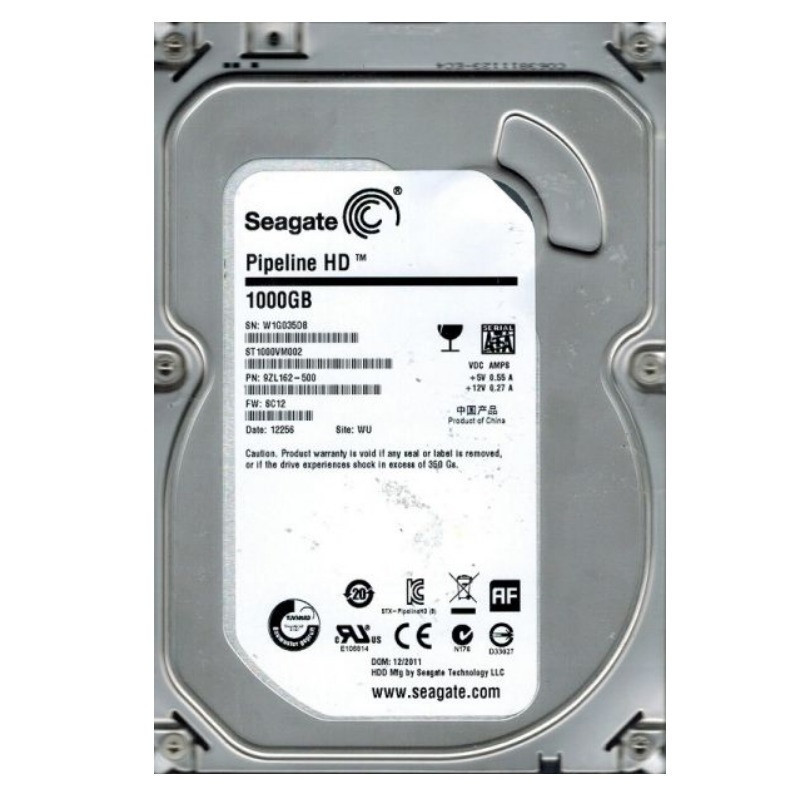 Накопитель HDD SATA 1.0TB Seagate Pipeline HD 5900rpm 64MB (ST1000VM002) Refurbished ( 3.5" ) Харків - фото 1