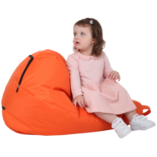 Кресло-мешок Груша Хатка детская Оранжевая (до 5 лет) Киев