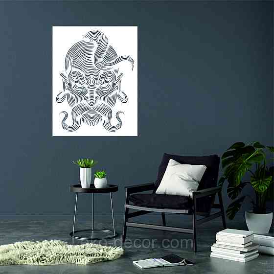 Декоративное настенное Панно «Козак» Декор на стену 50*38 см, Белый Киев