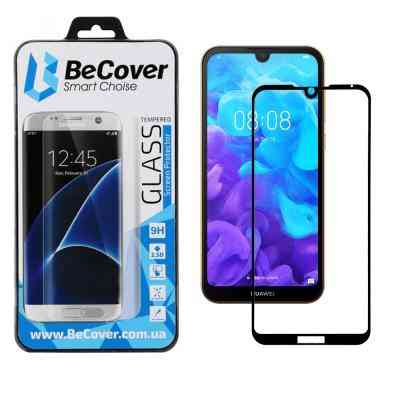 Стекло защитное BeCover Huawei Y5 2019 Black (703832) Винница