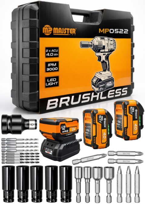 Гайковерт аккумуляторный ударный 500Нм Majster Pro (Польша) Киев - изображение 10