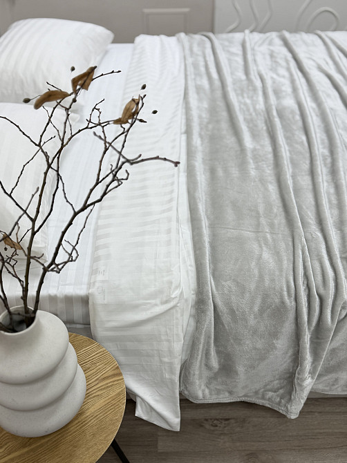 Ecotton Плед Ecotton 200х220 см Well Soft світло-сірий (24-3615 Cool gray) Коломыя - изображение 2