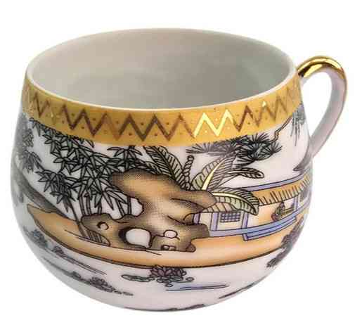 Сервиз чайно-кофейный 6 персон фарфор Пейзаж Киев