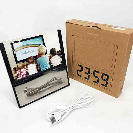 Часы электронные настольные с дисплеем DS-6608, Цифровые часы настольные с светящимся дисплеем XE-81 Ивано-Франковск