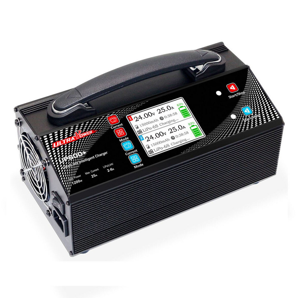 Зарядное устройство 2-канальное 24В 25А 2-6S LiPo/LiHV 1200Вт 220В (UP600+) ULTRA POWER  PROTESTER UP600PLUS Чернигов - изображение 1