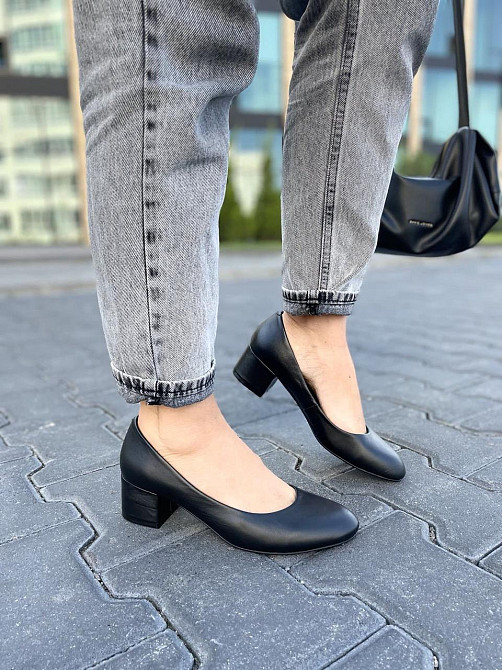 Nivelle Туфлі жіночі NIVELLE чорні натуральна шкіра каблук 5 см 38р. (3832) Коломыя - изображение 8