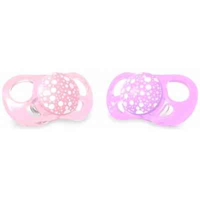 Пустышка Twistshake 2шт +6 мес светло-розовая/лавандовая (69905) Винница