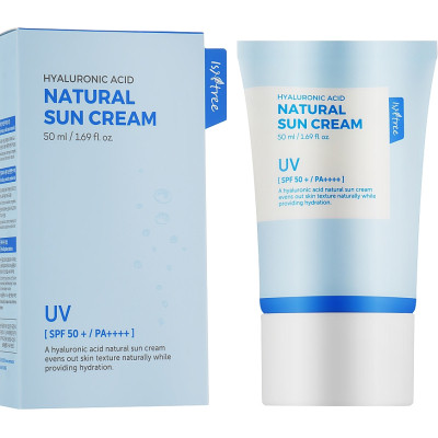 Средство от загара IsNtree Hyaluronic Acid Natural Sun Cream SPF 50+ PA++++ 50 мл (8809800941672) Винница - изображение 2