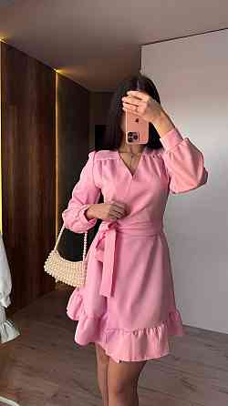 Женское романтическое платье на запах костюмка Одесса