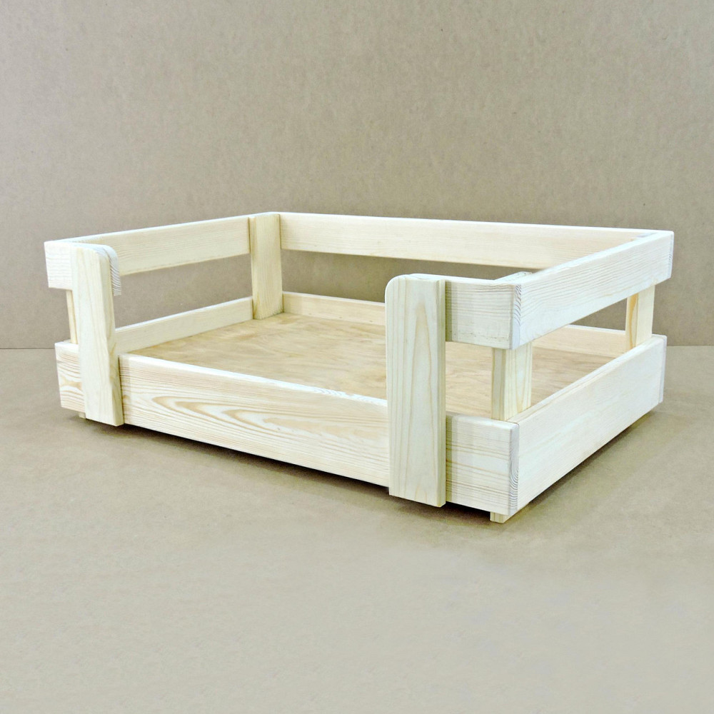 Лежак деревянный для собаки 