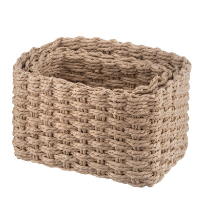 Кошик для зберігання Ardesto Prestigio Плетені Бежеві 3 шт. 3.3 / 2.2 / 1.4 л (ARHC2505BE) Вінниця - фото 3