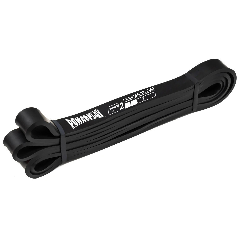 Еспандер-петля (гумка для фітнесу і кроссфіту) PowerPlay 4117 Power Band Чорна (14-23kg) Кам'янське - фото 2