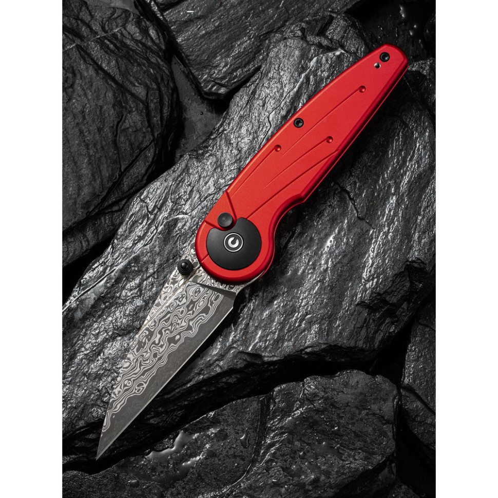 Ніж складаний туристичний Civivi Starflare, (8.4 см) Damascus / Aluminum червоний Київ - фото 10