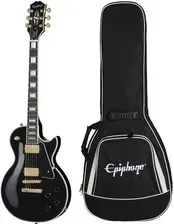 Гітара Epiphone Les Paul Custom Ebony gitara elektryczna + pokrowiec Киев - изображение 1