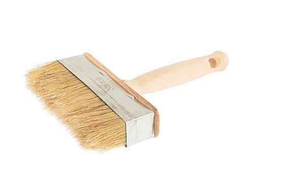 Макловиця MASTERTOOL 130×30 мм натуральна щетина з дерев'яною ручкою 91-9213 Коломыя