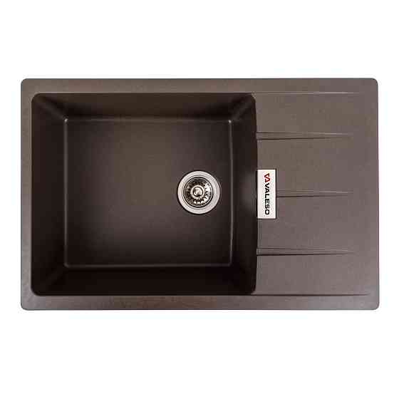 VALESO Гранітна мийка для кухні VALESO 7850 ROMA матова Темна скеля Київ
